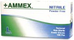 +Ammex Powder Free, Textured Nitrile Gloves