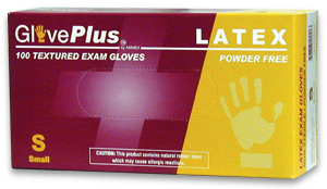 GlovePlus GPLHD86100 HD Powder Free Latex Exam Gloves Large Box